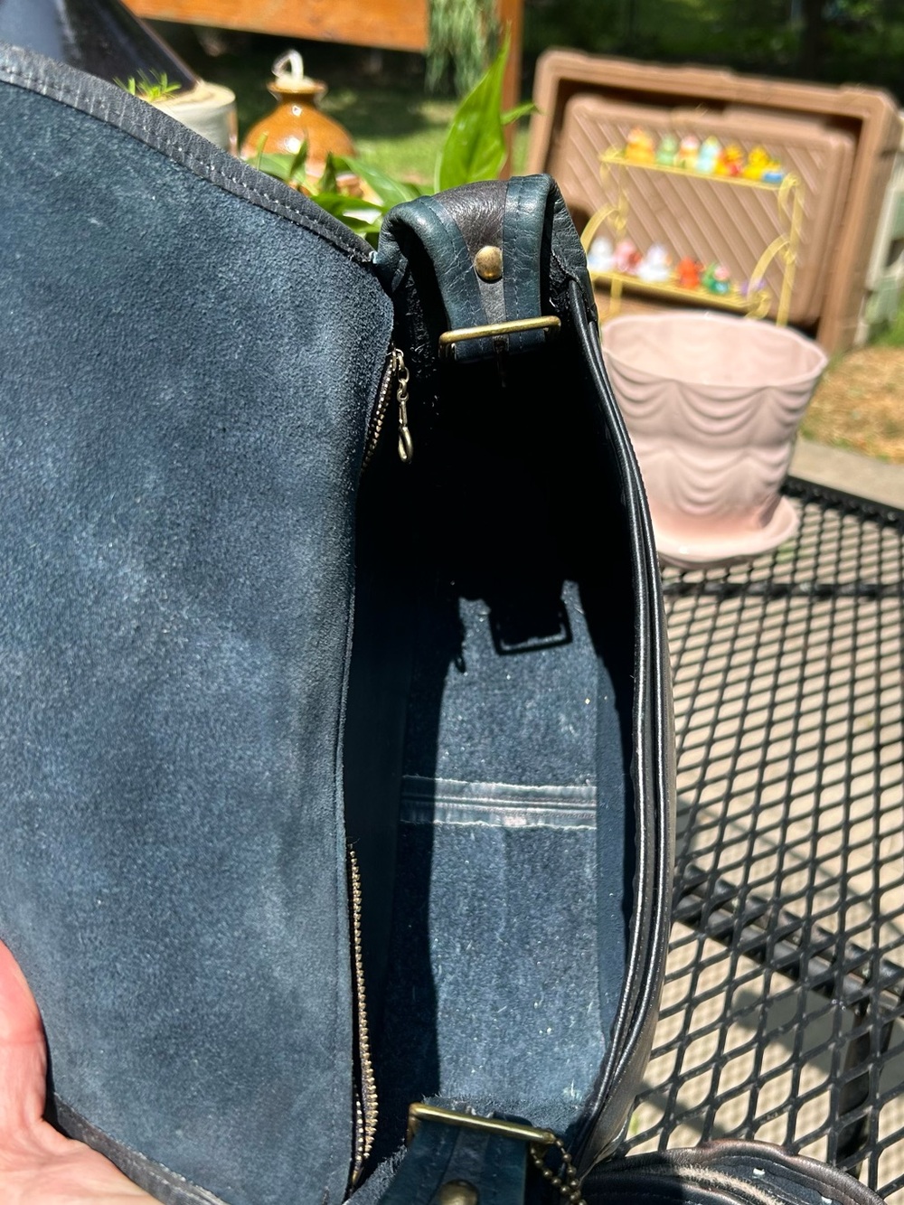 Coach Vintage Blue Classic Shoulder Bag - Picture 4 of 16